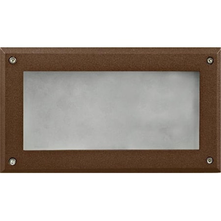 Dabmar Lighting Dabmar Lighting DSL1001-BZ Recessed Open Face Brick; Step & Wall Light; Bronze - 5 x 8.90 x 3.15 in. DSL1001-BZ